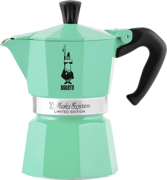 Actual product image Bialetti Espresso pot Moka Express Mint, 3 cups (3 T.)