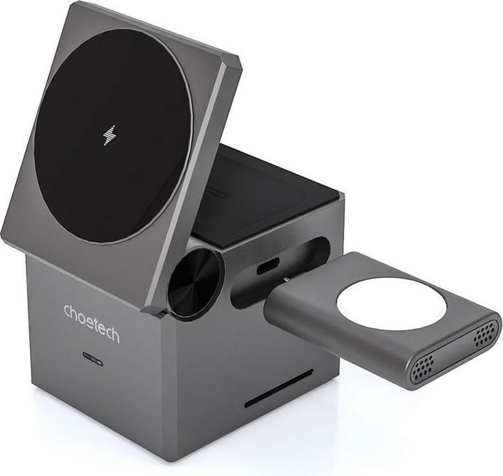 Choetech T632-F Caricabatterie induttivo 3-in-1 da 15W (nero) (15 W)