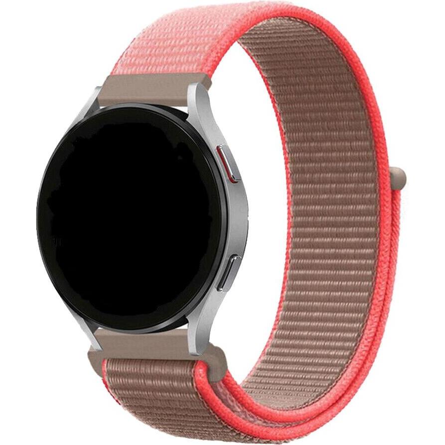 Strap-it Nylonarmband (20 mm, Nylon), Uhrenarmband, Rosa