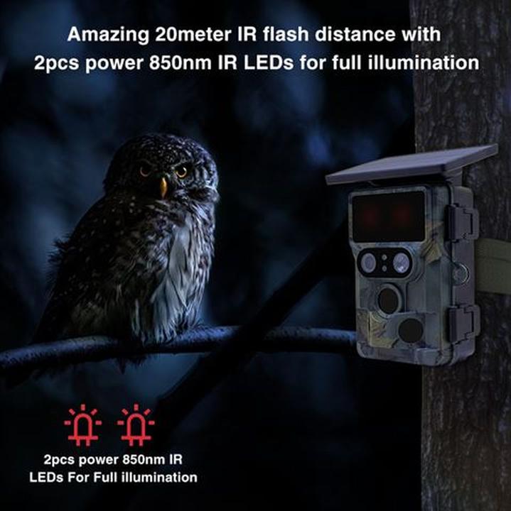 Actual product image Stealth Gear Nightjar Dual-Cam Solar 4K Wifi Wildcamera