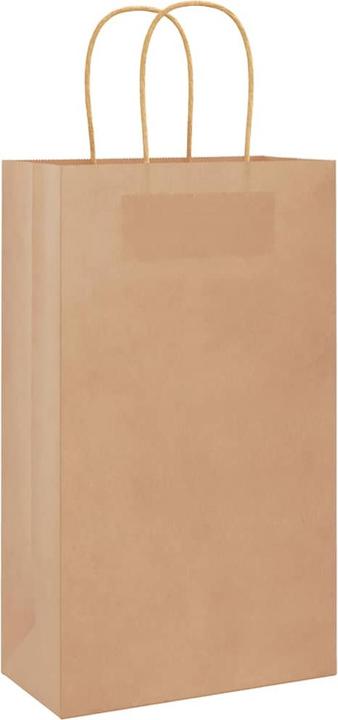 Image du produit vidaXL Sacs en papier kraft 250 pcs. avec anse Marron 32x22x24 cm Sac en papier (250x)
