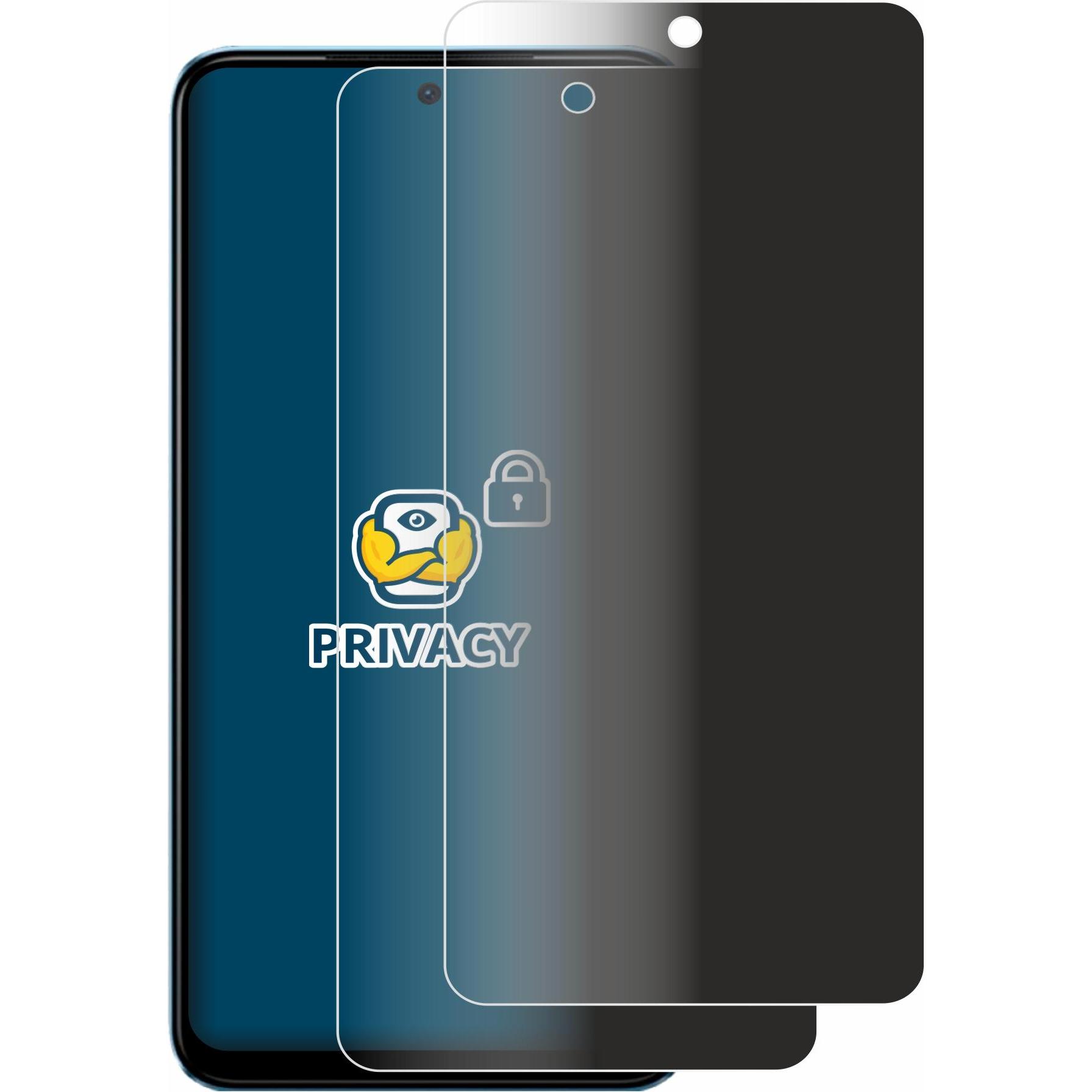 Thumbnail - BROTECT Sichtschutzfolie Anti-Spy Privacy Folie Blaulicht-Schutz (2 Stück, Xiaomi Redmi Note 12S), Smartphone Schutzfoli...