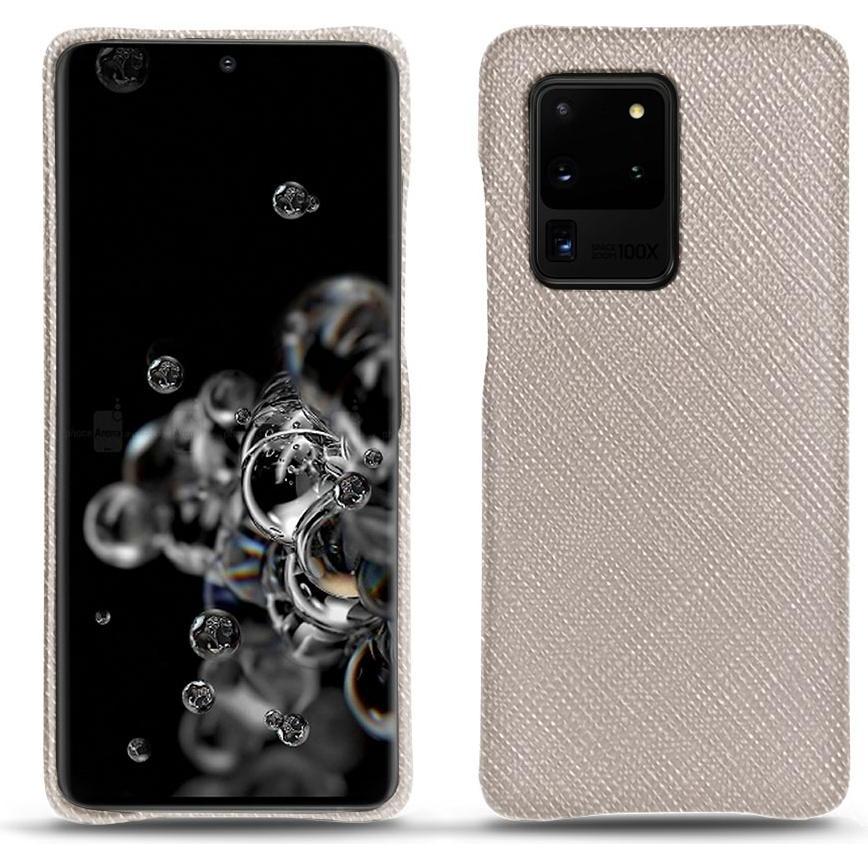 Noreve Lederschutzhülle (Samsung Galaxy S20 Ultra 5G), Smartphone Hülle, Beige