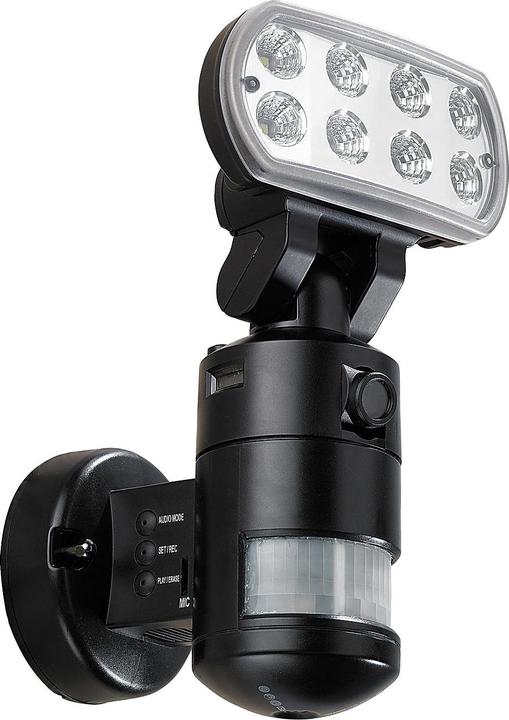 Actual product image VisorTech Surveillance camera with LED flood light and motion detector (640 x 480 pixels)