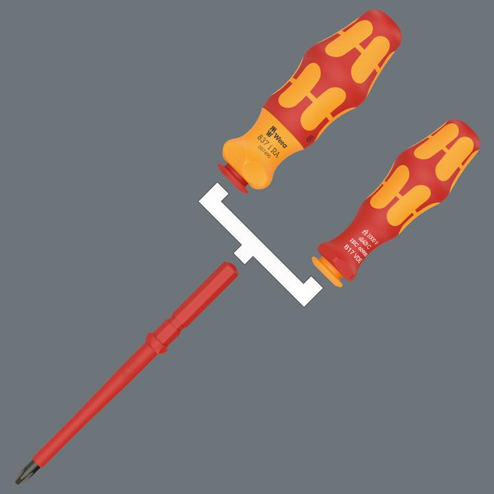 Produktbild Wera Kraftform Kompakt VDE 17 RA Imperial 1 (Phillipps-Kreuzschlitz (PH), Pin-torx, Vierkant, Pozidriv-Kreuzschlitz (PZ), Schlitz)