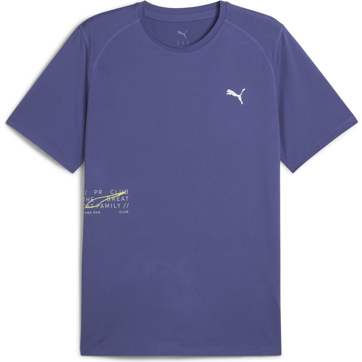 Puma, Herren, Sportshirt, M Run Graphic Mesh Tee​ (XXL), Blau, XXL