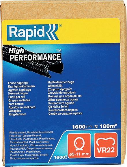 Actual product image Rapid VR22 ring clamps black 1,600 pieces