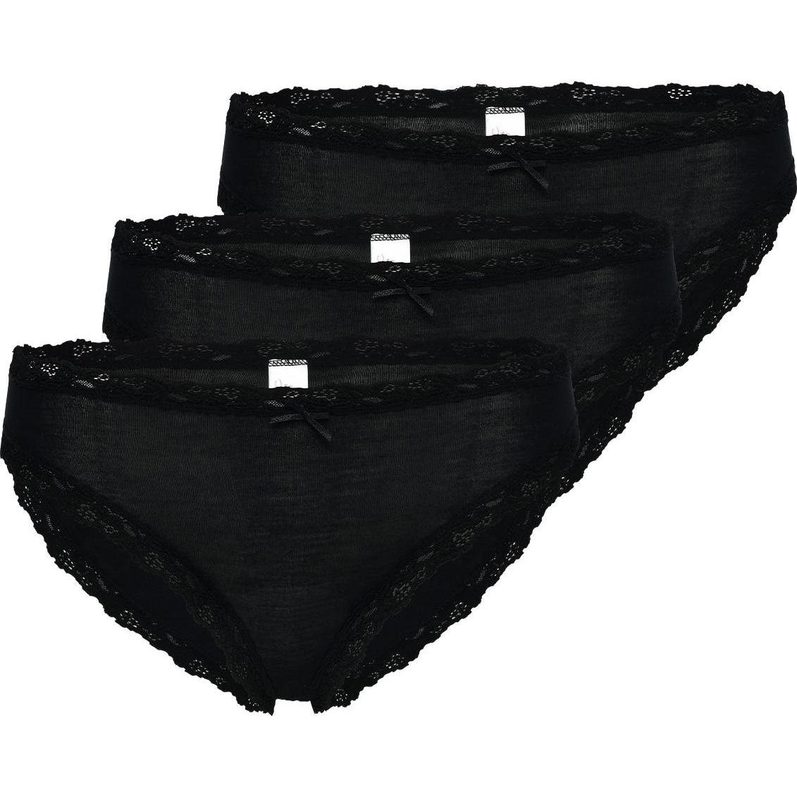 Nina von C., Damen, Unterhosen, 3er Pack Cosy Jazz Pants, Schwarz, (38, 3er Pack)