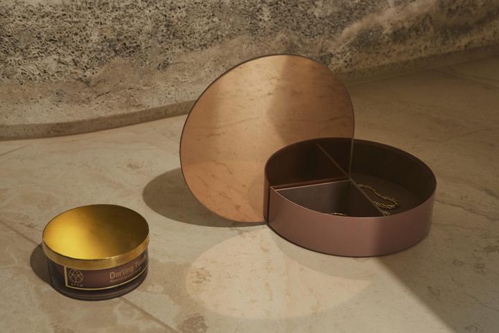 Actual product image Aytm Gutta jewelry box with mirror large