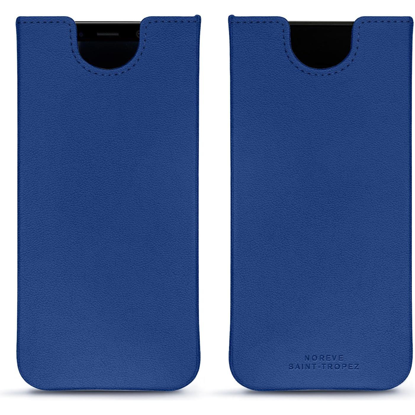 Noreve Lederschutzhülle (Samsung Galaxy S8+), Smartphone Hülle, Blau