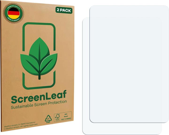 Actual product image ScreenLeaf Screen Protector sustainable Screen Protection, clear, anti-scratch