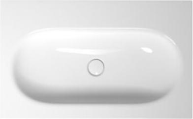 Actual product image Bette Comodo wall-mounted washbasin with tap hole, A211 800 x 495 mm (495 mm, 800 mm)