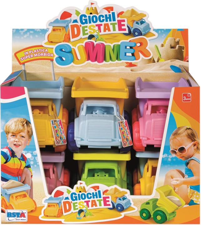 Actual product image Rs Toys Camioncini Spiaggia 4 Colouri Ass. Display 6 Pz