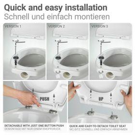 Produktbild Wenko WC-Sitz Silvi Duroplast