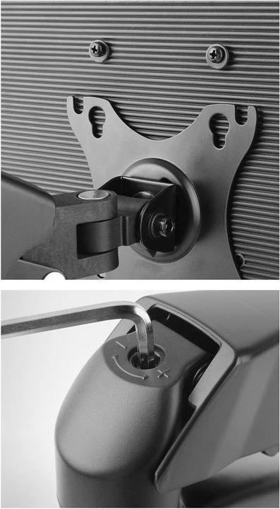 Produktbild ACT Monitor desk mount, 1 screen up to 32", gas spring (Tisch, 32")