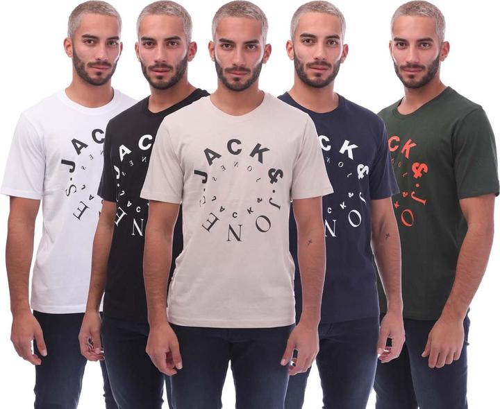 Immagine prodotto Jack & Jones Warrior S Maglietta Uomo Misura Confezione 5 (S)