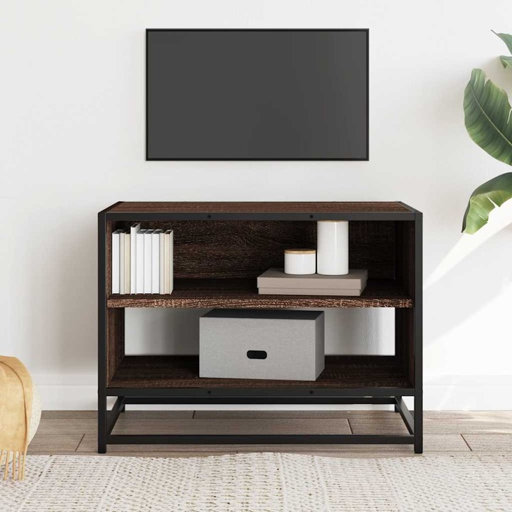 Image du produit VidaXL Meuble TV Lowboard Meuble TV Table de télévision brun imitation chêne (61 x 40 x 46 cm)