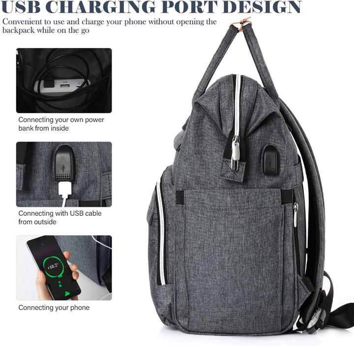 Actual product image Rjeu Rucksack mit Laptopfach & USB-Anschluss (20 l)