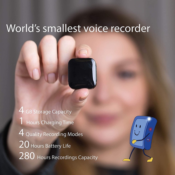 Actual product image Attodigital Mini Dictaphone