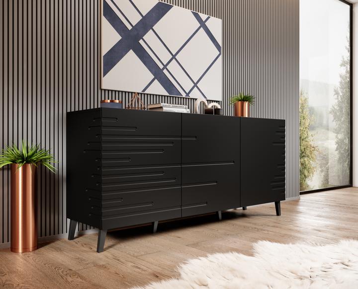 Image du produit Cama Nova Commode 155x40x72 Noir Mat (155 x 40 x 72 cm)