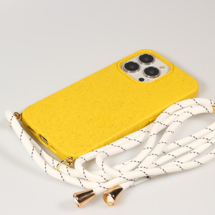 Actual product image PhoneLook Coque Bio Eco-Friendly nature avec cordon collier jaune (Apple iPhone 14 Pro)