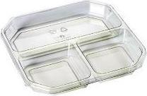 Actual product image Plus Pack Indsats 3-rum 280 ml til Shelfmaster Square APET,600 pcs/box