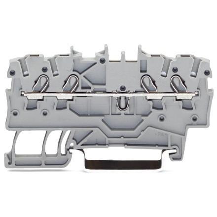 Wago Durchgangsklemme 3.5 mm Zugfeder Gelb 2000-1406 100 St., Elektronikzubehör + Gehäuse, Gelb