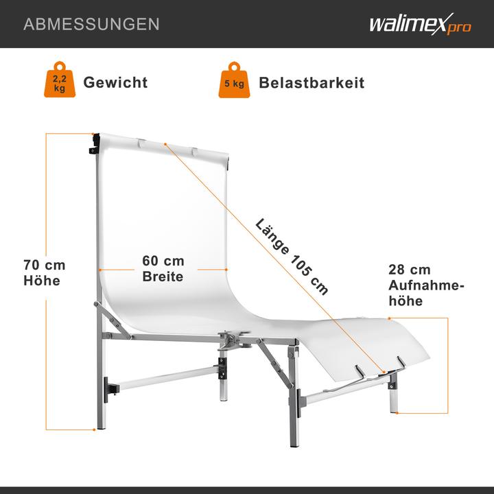 Produktbild Walimex Aufnahmetisch Tavola (60 cm, 0 cm)