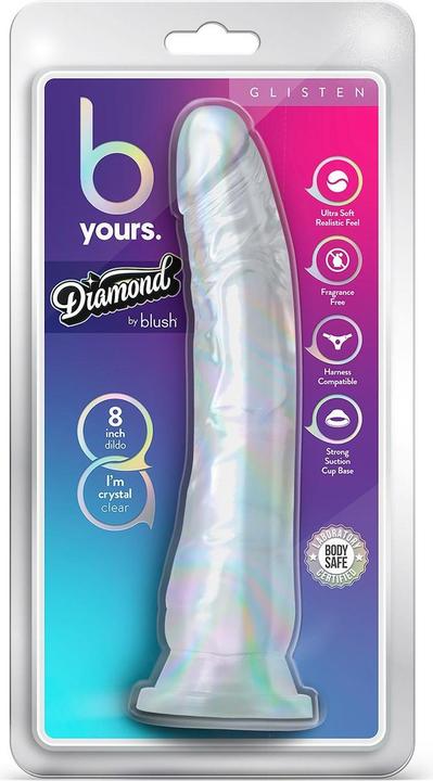 Produktbild Blush B Yours Diamond Glisten Dildo 22 cm Transparent