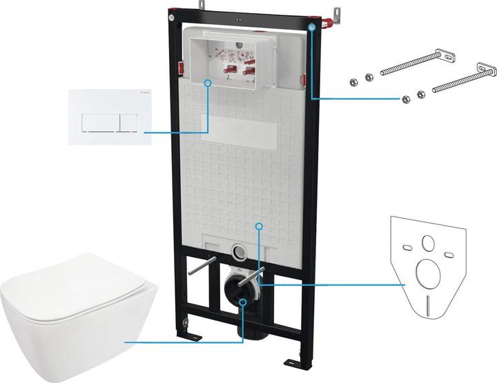 Immagine prodotto Deante Set per WC a scomparsa 6 in 1