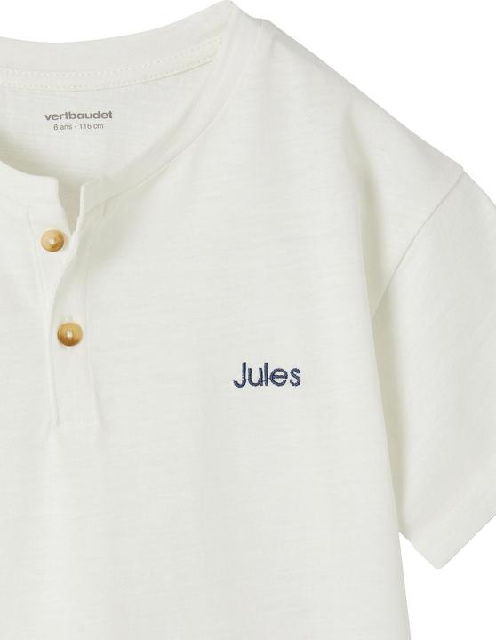 Produktbild Vertbaudet Jungen Henley-Shirt mit Recycling-Baumwolle BASIC, personalisierbar (110)