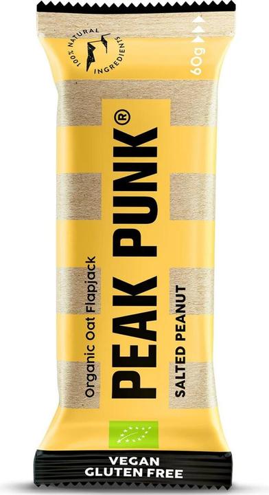 Actual product image Peak Punk Organic Oat Flapjack (Salted Peanut, 12 pcs., 720 g)