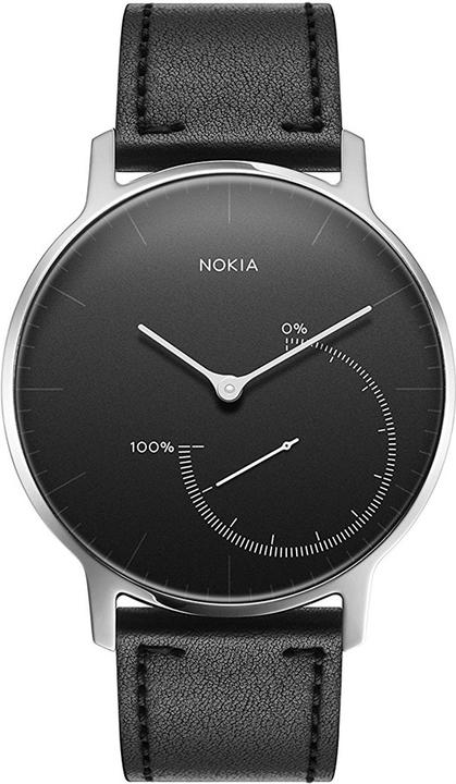 Actual product image Withings Wristband (18 mm, Stainless steel, Calfskin)