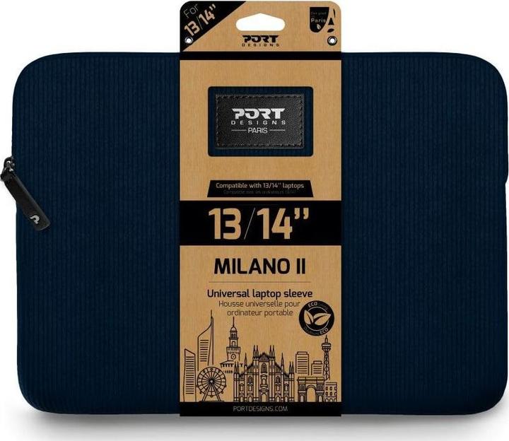 Actual product image Port Designs Port MILANO II ECO Laptoptasche 13/14" navy blue (14")