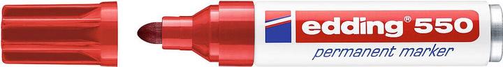 Produktbild Edding 550 Permanent Marker, Rundspitze, versch. Farben (Rot, 4 mm, 10 x)