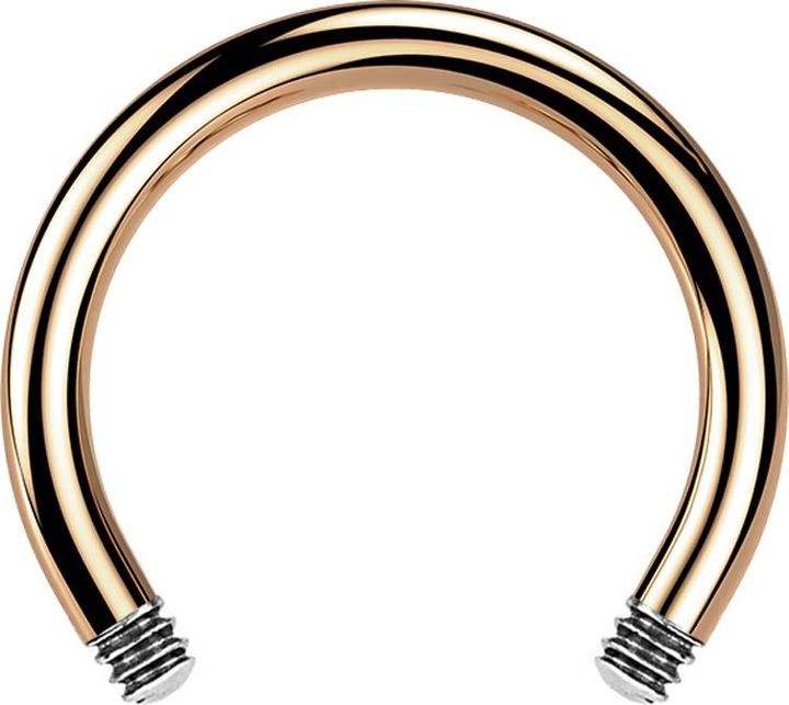 Produktbild Star Piercing Circular Barbell-Stab rosegold (ohne Messing, Chirurgenstahl 316L)