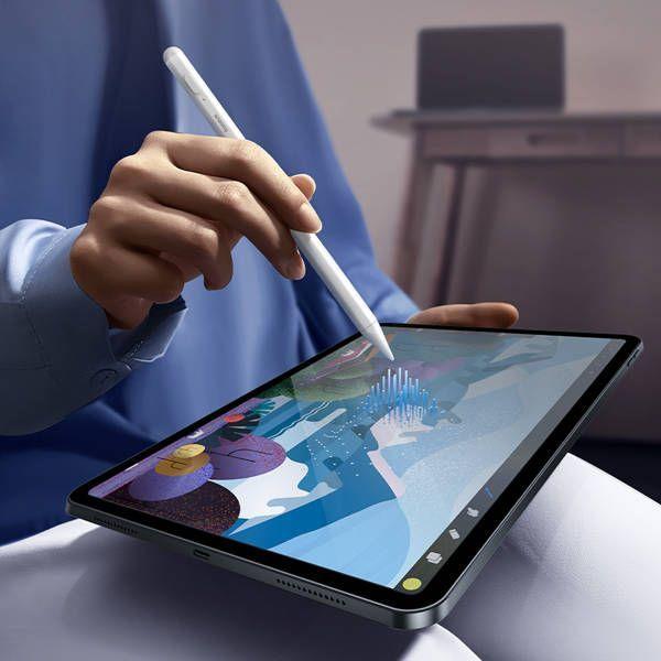 Actual product image Baseus Smooth Writing 2 Stylus Lite with LED indicator (white)