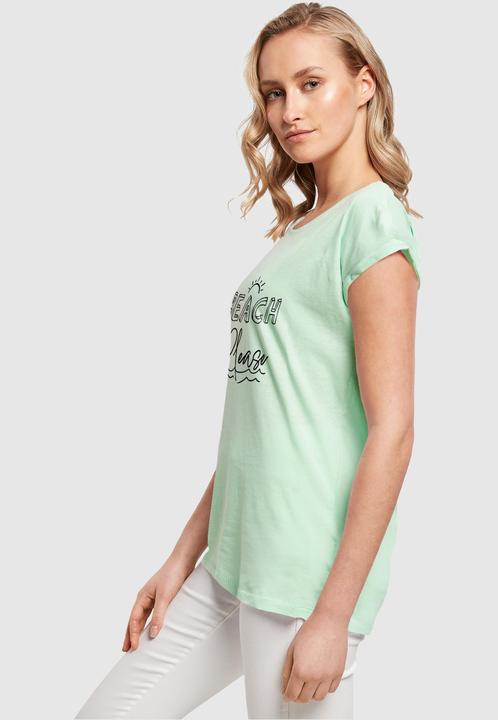 Produktbild Merchcode Ladies Beach Please Extended Shoulder Tee - 112615 (XS)
