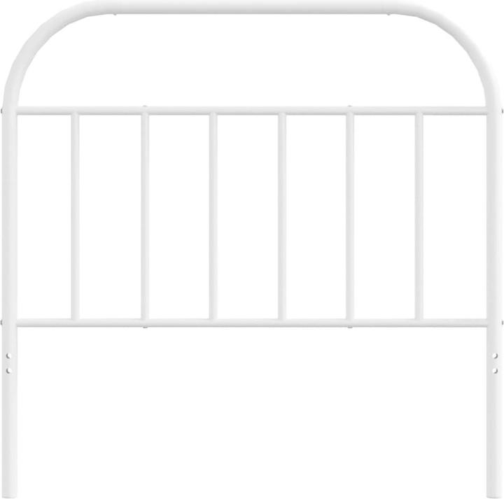 Actual product image vidaXL Kopfteil Metall Weiss 100 cm, Farbe: Weiss (105 x 3 x 100 cm)