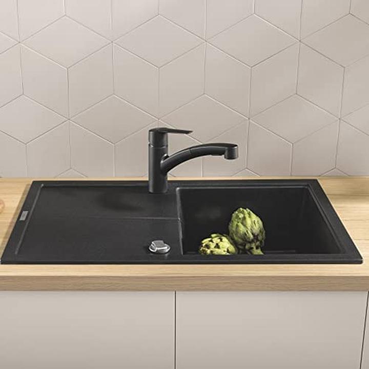 Produktbild Grohe Start QuickFix Küchenarmatur, Dual-Spülbrause, herausziehbar, schwenkbar, mattschwarz
