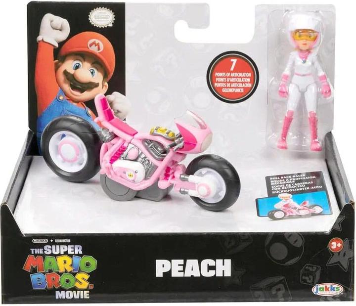 Actual product image Jakks Pacific Super Mario Movie 2.5 Inch Figure with Pull Back Vehicle ( 1 pc )
