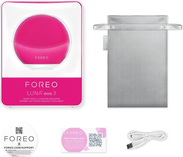 Produktbild Foreo Gesichtsreinigungsgerät für alle Hauttypen Mini Luna Fuchsia