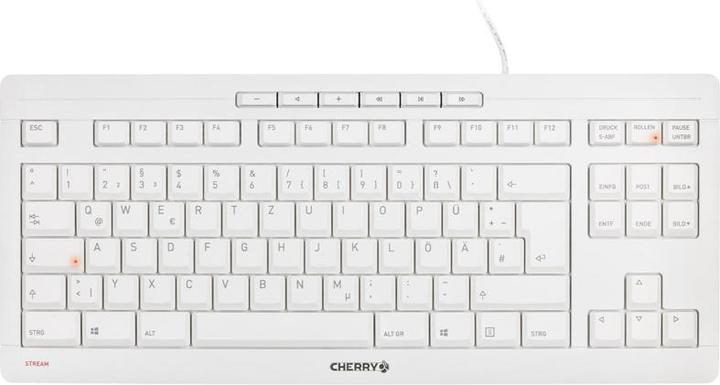 Produktbild CHERRY TAS STREAM KEYBOARD TKL Corded DE-Layout grau (DE, Kabelgebunden)
