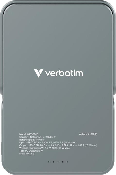 Produktbild Verbatim Charge ‘n’ Go Power Bank (10000 mAh, 35 W, 37 Wh)