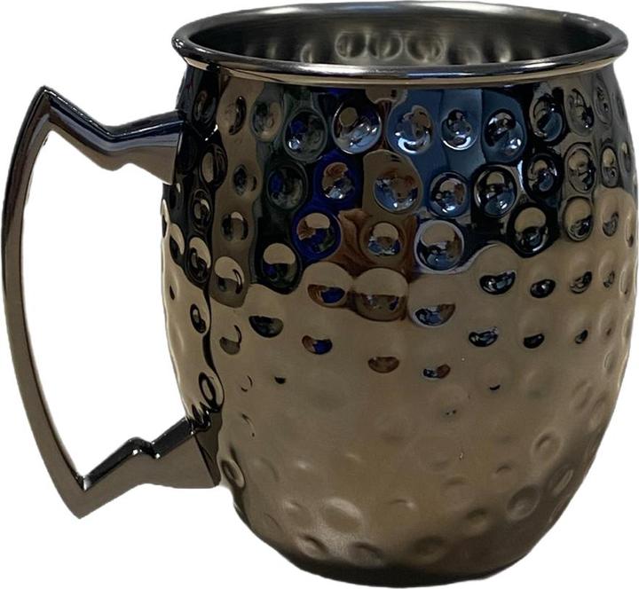 Produktbild Fs-Star Moscow Mule gehämmert schwarz 470 ml (4.70 dl, 1 x, Moscow Mule Becher)