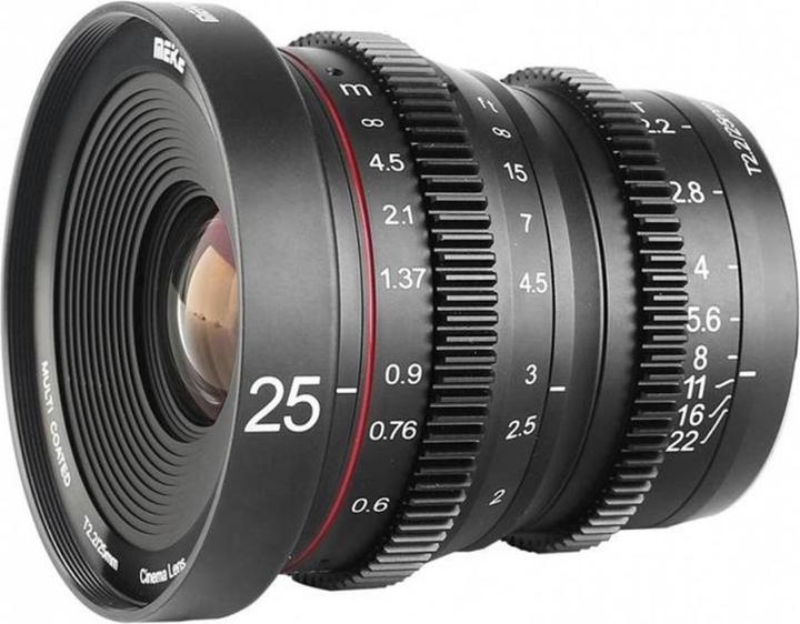 Image du produit Meike 25mm T2.2-22 Sony E-Mount Cine Lens (Sony E, APS-C / DX)