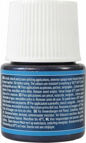 Actual product image Pebeo Setacolor Opaque (Shimmering raven black, 45 ml)
