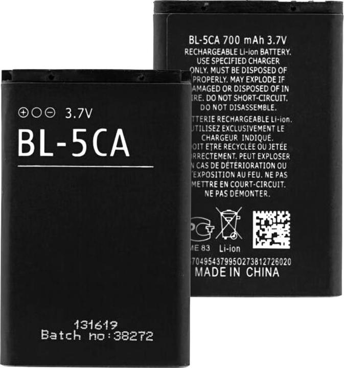 Immagine prodotto OEM - Phone Battery BL-5CA (21834) - Nokia 1110 / 1112 / 1200 / 2310 - 700mAh - Black