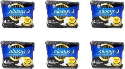Produktbild Always Ultra Secure Night Pads with Wings Size 4