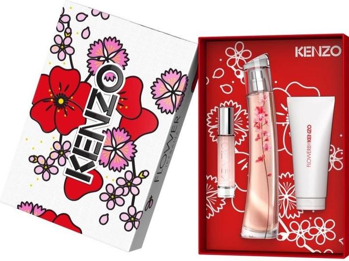 Image du produit Kenzo Flower Ikebana Sakura Gift Set 75ml EDP + 10ml EDP + 75ml Body Lotion